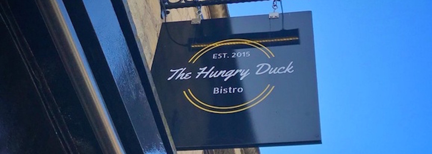 180212 Hungry Duck Ramsbottom Hungry Duck Sign